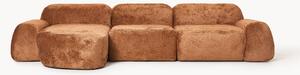 Narożna sofa modułowa Teddy-Bouclé Wolke (4-osobowa)