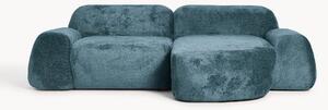 Narożna sofa modułowa Teddy-Bouclé Wolke (3-osobowa)
