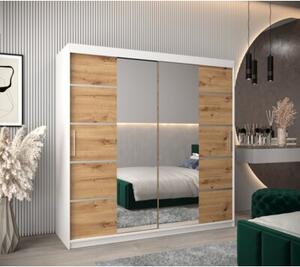 Szafa przesuwna garderoba Verona 4 200 wys. 200 cm biaÅy + artisan