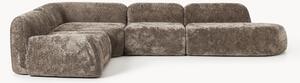 Sofa modułowa XL Teddy-Bouclé z szezlongiem Wolke (4-osobowa)