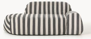 Sofa z szezlongiem w paski Wolke (2-osobowa)