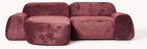 Narożna sofa modułowa Teddy-Bouclé Wolke (3-osobowa)