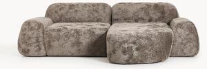 Narożna sofa modułowa Teddy-Bouclé Wolke (3-osobowa)