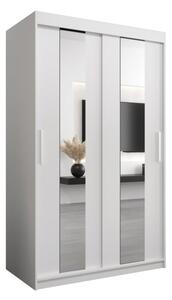 Szafa przesuwna garderoba Pole 120 wys. 200 cm biaÅy + biaÅy