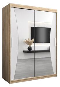 Szafa przesuwna garderoba Monaco 150 wys. 200 cm sonoma + biaÅy
