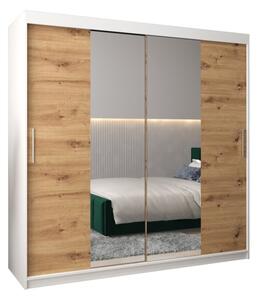 Szafa przesuwna garderoba Tokyo 1 200 wys. 200 cm biaÅy + artisan