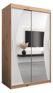 Szafa przesuwna garderoba Wave 120 wys. 200 cm artisan + biaÅy
