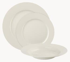 Komplet talerzy z porcelany Modern, dla 6 osób, 18 elem