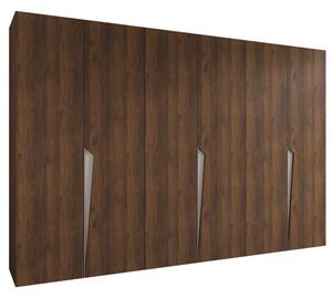 Szafa uchylna otwierana Piano 1 300 (3x100) wys. 202 cm orzech warmia + u. kaszmir