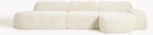 Narożna sofa modułowa Teddy z szezlongiem Wolke (4-osobowa)