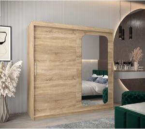 Szafa przesuwna garderoba Promo T2 200 wys. 200 cm sonoma + sonoma