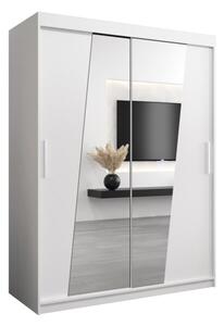 Szafa przesuwna garderoba Rhomb 150 wys. 200 cm biaÅy + biaÅy