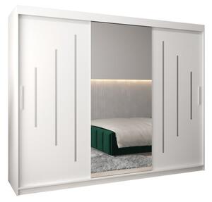 Szafa przesuwna garderoba York 1 250 wys. 200 cm biaÅy + biaÅy
