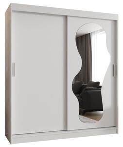 Szafa przesuwna z lustrem garderoba Ultra 180 wys. 200 cm biaÅy