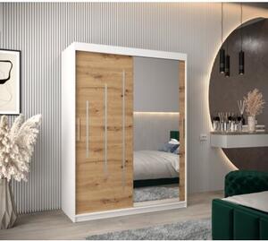 Szafa przesuwna garderoba York 2 150 wys. 200 cm biaÅy + artisan