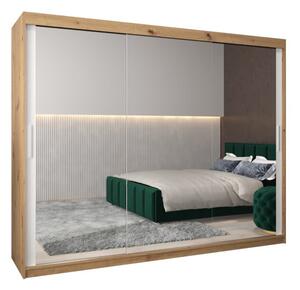 Szafa przesuwna garderoba Tokyo 3 250 wys. 200 cm artisan + biaÅy