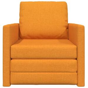 Sofa bed ciemny Å»Ã³Åty 74 x 77 x 81 cm tkanina