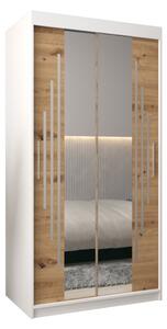 Szafa przesuwna garderoba York 1 100 wys. 200 cm biaÅy + artisan