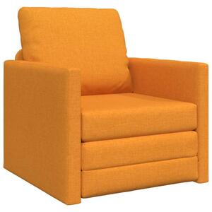 Sofa bed ciemny Å»Ã³Åty 74 x 77 x 81 cm tkanina