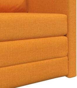 Sofa bed ciemny Å»Ã³Åty 74 x 77 x 81 cm tkanina