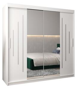 Szafa przesuwna garderoba York 1 200 wys. 200 cm biaÅy + biaÅy