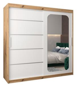 Szafa przesuwna garderoba Promo V2 200 wys. 200 cm artisan + biaÅy