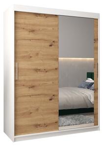 Szafa przesuwna garderoba Tokyo 2 150 wys. 200 cm biały + artisan