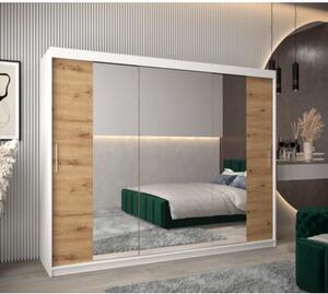 Szafa przesuwna garderoba Tokyo 2 250 wys. 200 cm biaÅy + artisan