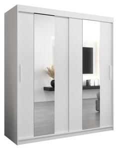 Szafa przesuwna garderoba Pole 180 wys. 200 cm biaÅy + biaÅy