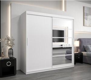 Szafa przesuwna garderoba Roma 1 200 wys. 200 cm biaÅy + biaÅy