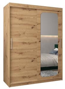 Szafa przesuwna garderoba Promo T2 150 wys. 200 cm artisan + artisan
