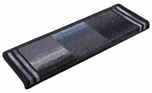 Samoprzylepne nakÅadki na schody 10 szt. 65x21x4cm czarno-szare