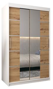 Szafa przesuwna garderoba Verona 4 120 wys. 200 cm biaÅy + artisan