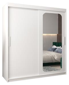 Szafa przesuwna garderoba Promo T2 180 wys. 200 cm biaÅy + biaÅy