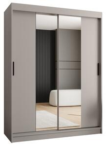 Szafa przesuwna z lustrem garderoba Rubino T1 150 wys. 200 cm kaszmir