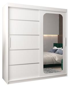 Szafa przesuwna garderoba Promo V2 180 wys. 200 cm biaÅy + biaÅy