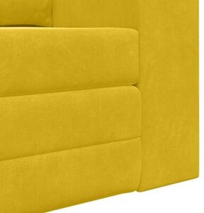 Sofa bed Å»Ã³Åty 148 x 71 x 83 cm aksamit