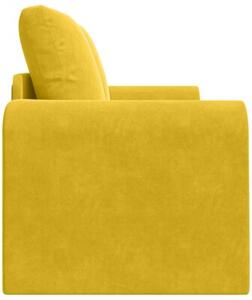 Sofa bed Å»Ã³Åty 148 x 71 x 83 cm aksamit