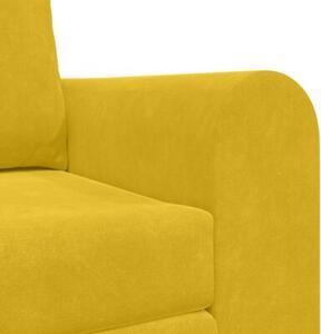 Sofa bed Å»Ã³Åty 148 x 71 x 83 cm aksamit