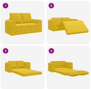Sofa bed Å»Ã³Åty 148 x 71 x 83 cm aksamit