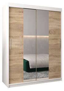 Szafa przesuwna garderoba Tokyo 1 150 wys. 200 cm biaÅy + sonoma