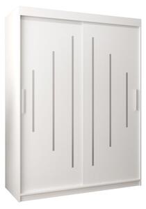 Szafa przesuwna garderoba York 150 wys. 200 cm biaÅy + biaÅy