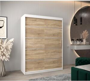 Szafa przesuwna garderoba Verona 1 150 wys. 200 cm biaÅy + sonoma