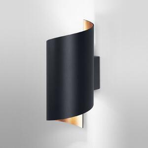 LEDVANCE SMART+ WiFi Orbis Wall Twist, czarna Twist, czarny, przedpokój, aluminium, nowoczesny