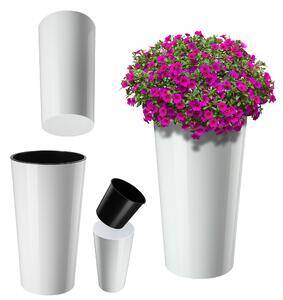 Doniczka na kwiaty Merag 14cm biała