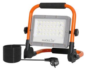 MAXLED LED Reflektor na stojaku LED/50W/230V 5000K IP65 pomarańczowy MX0262