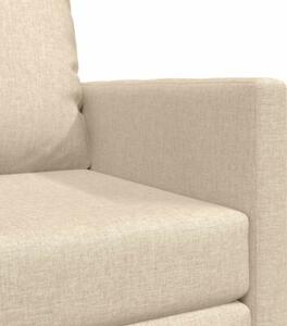 Sofa bed kremowy 74 x 77 x 81 cm tkanina