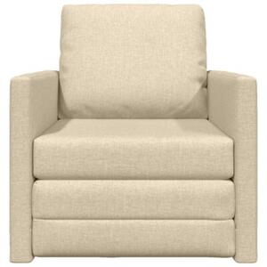 Sofa bed kremowy 74 x 77 x 81 cm tkanina
