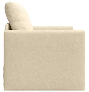 Sofa bed kremowy 74 x 77 x 81 cm tkanina