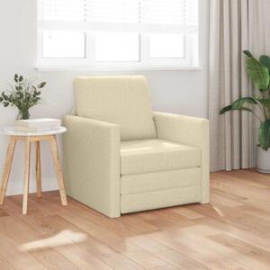 Sofa bed kremowy 74 x 77 x 81 cm tkanina